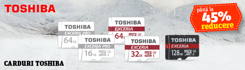 Pana la 45% reducere la cardurile Toshiba din promotie!